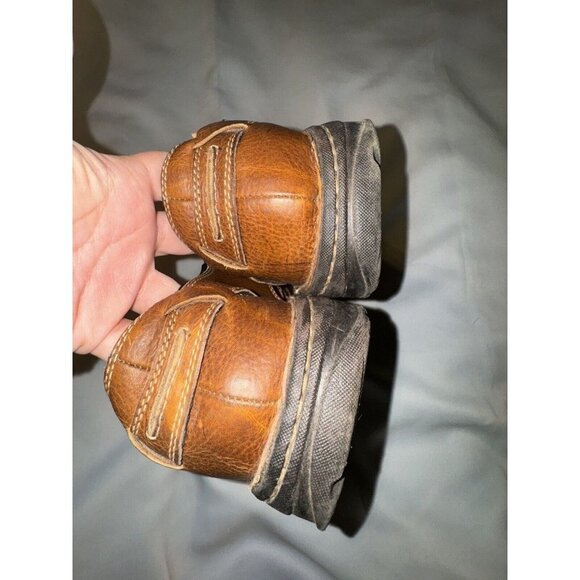 Vintage Journeys Sandals Brown Leather Fisherman chunky 90's Y2K P501 sz 11 - Picture 3 of 9